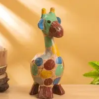 Сувенир "Жирафик" дерево 12х12х30 см, разноцветный