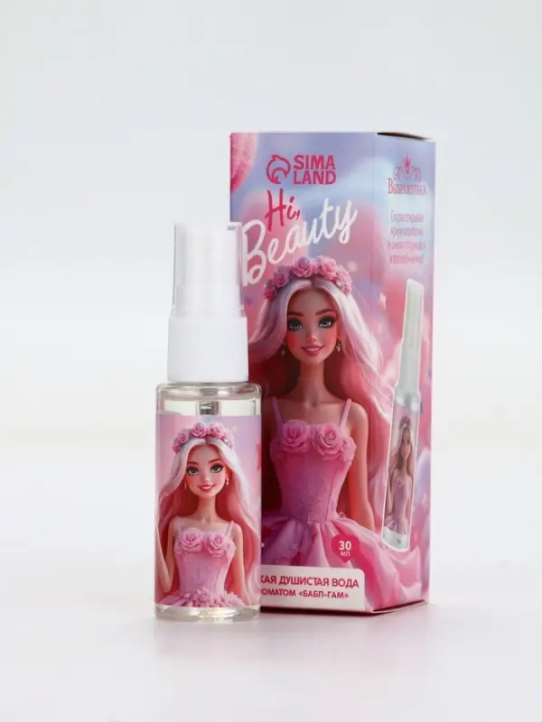 Душистая вода &laquo;Кукла-модель&raquo;, 30 мл, аромат бабл-гам
