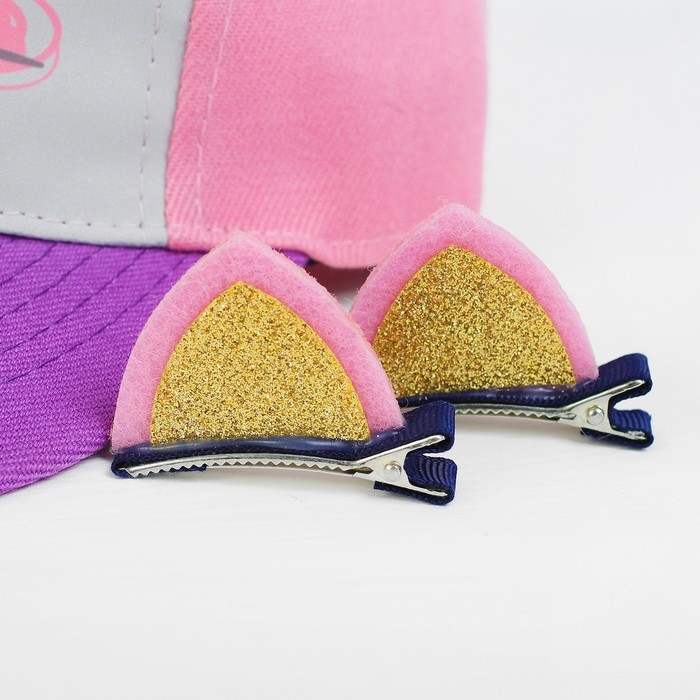 Кепка детская для девочки «Киса», МИКС, р-р. 52 Кепка детская для девочки «Киса», МИКС, р-р. 52