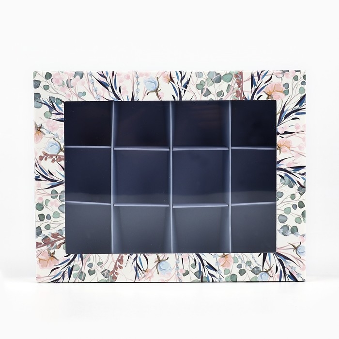 Коробка складная под 12 конфет &laquo;Самой нежной&raquo;, 14,4 х 18,4 х 3,8 см