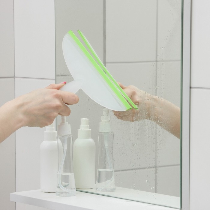 Водосгон Доляна, 24,5&times;16,5 см, пластиковая ручка, силиконовый сгон