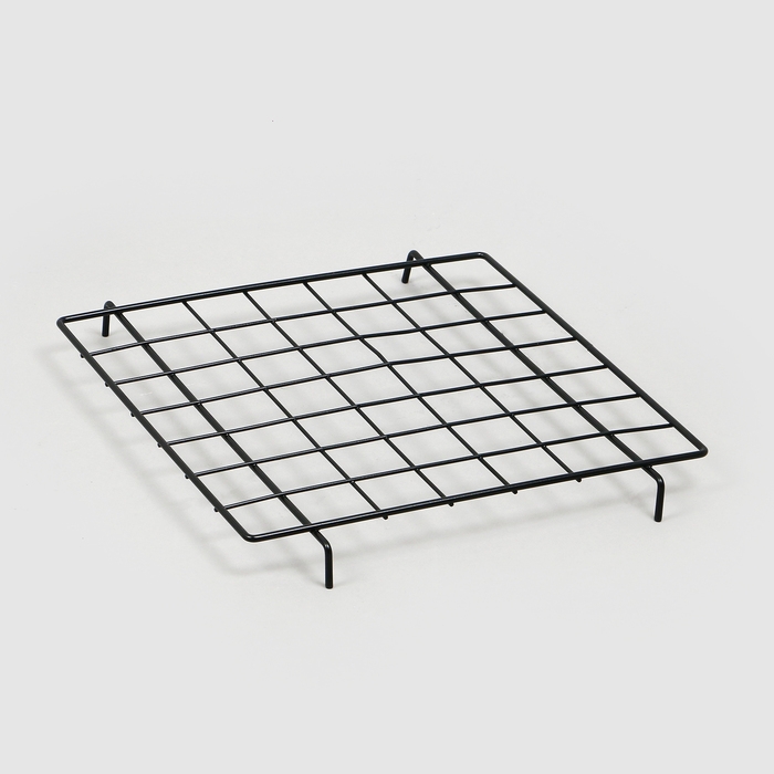 Корзина-накопитель складная, на колесах, 1 полка, 40&times;40&times;80 см, цвет чёрный