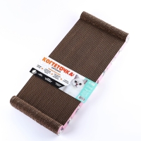 Когтеточка из картона с кошачьей мятой &laquo;Котик&raquo;, 45 см х 20 см х 4,5 см