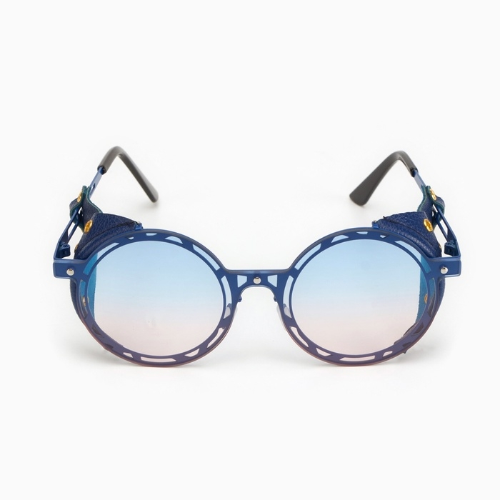 Очки солнцезащитные, uv 400, кожаные шторки, дужка 14.7 см, ширина 14.4 см, линза 7 х 5.5 см