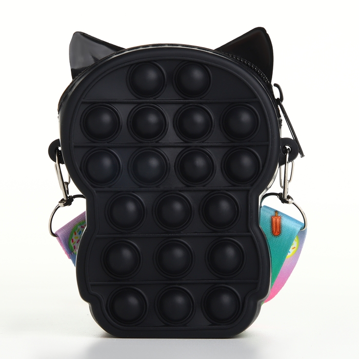 Сумка детская для девочки на молнии, цвет чёрный Сумка детская для девочки на молнии, цвет чёрный