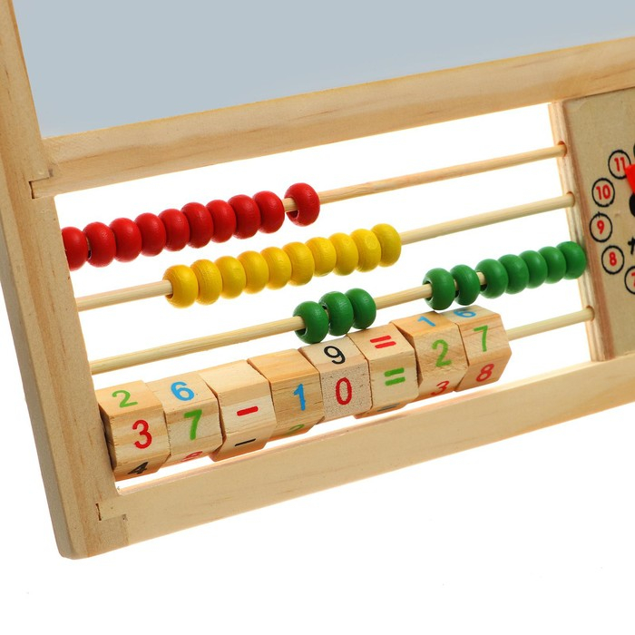 Доска магнитная двухсторонняя, на подставке, рабочее поле: 22 &times; 22 см