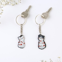 Брелок для ключей парный &laquo;ЗаМУРчательная любовь&raquo;, акриловый, 13,3 х 8