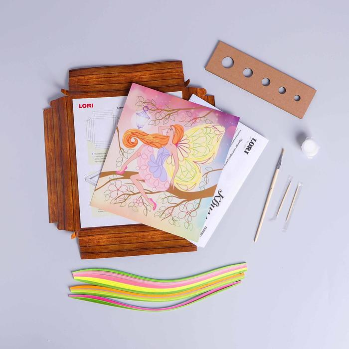 Квиллинг-панно &laquo;Цветочная фея&raquo;