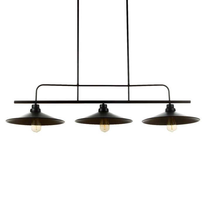 Люстра "Джозеф" 3x40W E27 черный 36x118x21,5 см BayerLux
