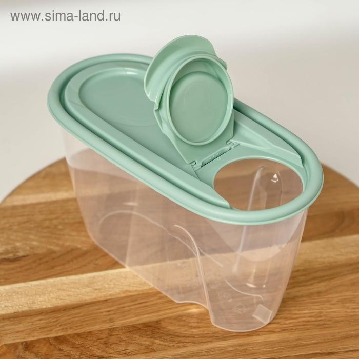 Ёмкость для сыпучих продуктов, 900 мл, цвет фисташковый
