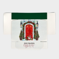 Подарочная коробка новогодняя складная &laquo;Уютный Новый год&raquo;, 26 &times; 26 &times; 8 см