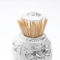 Подставка для зубочисток &laquo;Яйцо&raquo;, 11&times;7 см, цвет серебряный