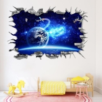 Наклейка 3Д интерьерная Космос 90*60см Наклейка 3Д интерьерная Космос 90*60см
