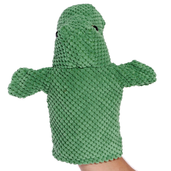 Мягкая игрушка на руку &laquo;Динозавр&raquo;, 26 см, цвет зелёный