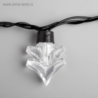 Гирлянда &laquo;Нить&raquo; 5 м с насадками &laquo;Ёлка&raquo;, IP44, тёмная нить, 40 LED, свечение жёлтое, 8 режимов, 220 В