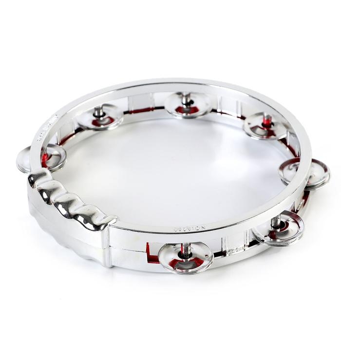 Музыкальная игрушка бубен &laquo;Звонкий блеск&raquo;, с металлическими бубенцами, цвета МИКС