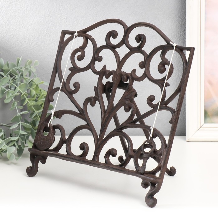 Фигура - подставка для книги, бумаг &laquo;Ажурная ковка&raquo;, 4.5&times;27&times;29.5 см