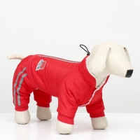 Комбинезон "Спорт" с светоотрожающими полосами, размер XL (ДС 40, ОГ 50, ОШ 40 см), красный 966720 Комбинезон "Спорт" с светоотрожающими полосами, размер XL (ДС 40, ОГ 50, ОШ 40 см), красный 966720