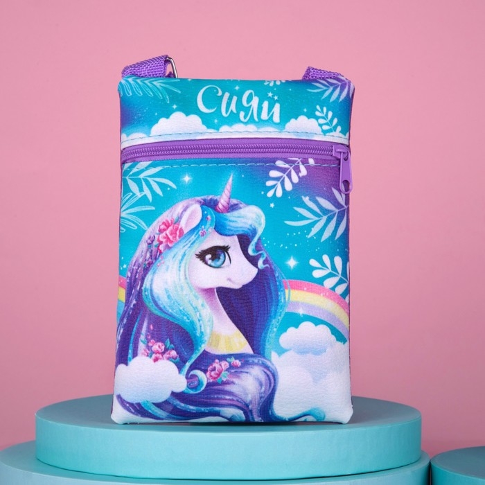 Подарочный набор для девочки &laquo;Сияй&raquo;, сумка, набор резинок, блокнот, тату