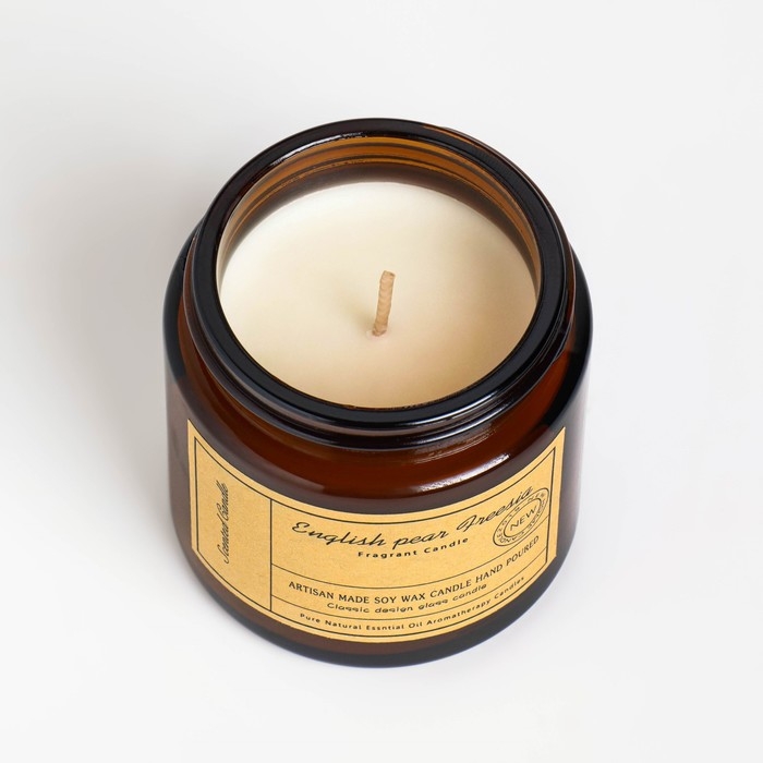 Свеча ароматическая в банке Свеча ароматическая в банке "Цветочный магазин Бобби", 6,5х5,5 см, 100 гр