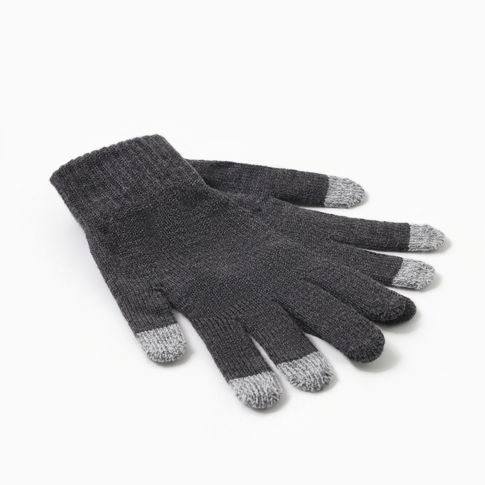 Перчатки мужские, цвет тёмно-серый, размер 22 Перчатки мужские, цвет тёмно-серый, размер 22