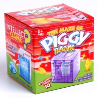 Головоломка &laquo;Кубический лабиринт&raquo;, копилка с денежкой, 9 х 9 х 9 см, цвета МИКС