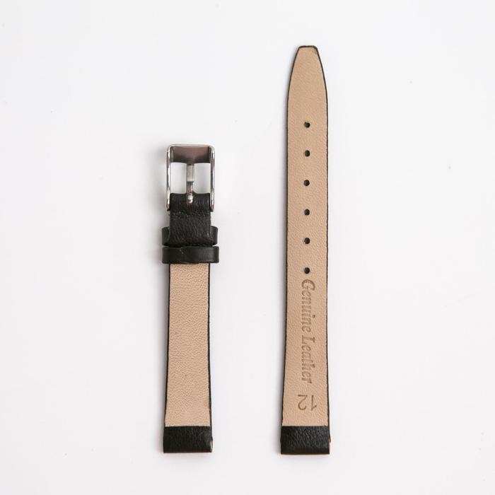 Ремешок для часов, женский, 12 мм, запряжник 65 мм, горт 105 мм, натуральная кожа Ремешок для часов, женский, 12 мм, запряжник 65 мм, горт 105 мм, натуральная кожа