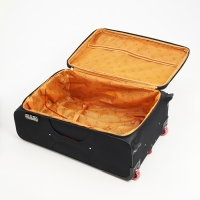 Чемодан большой 95 л (L), отдел на молнии, с расширением, кодовый замок, 3 колеса, 2 наружных кармана, цвет чёрный Чемодан большой 95 л (L), отдел на молнии, с расширением, кодовый замок, 3 колеса, 2 наружных кармана, цвет чёрный