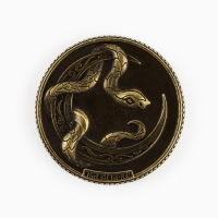 Монета гороскоп 2025 новогодняя &laquo;Овен&raquo; на Новый год, латунь, диам. 2, 5 см