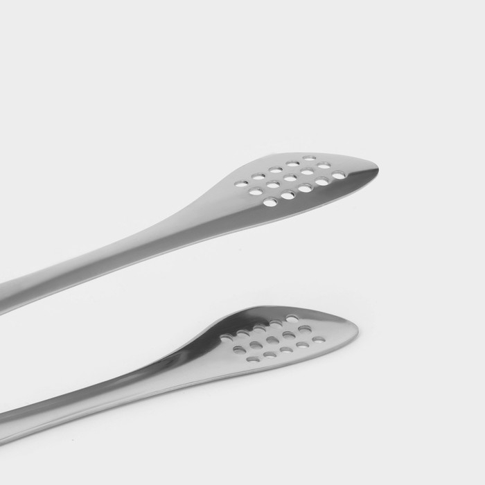 Щипцы кухонные Доляна &laquo;Браль&raquo;, 20,6&times;12,5&times;2,2 см, нержавеющая сталь, цвет серебристый