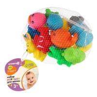 Набор резиновых игрушек для ванны &laquo;Малыши&raquo;, с пищалкой, 14 шт, Крошка Я