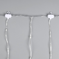 Умная гирлянда «Занавес» 2 × 1.5 м роса, IP20, серебристая нить, 300 LED, пульт ДУ, приложение, свечение RGB, USB Умная гирлянда «Занавес» 2 × 1.5 м роса, IP20, серебристая нить, 300 LED, пульт ДУ, приложение, свечение RGB, USB