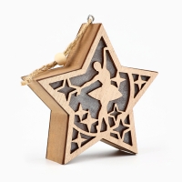 Ёлочная игрушка новогодняя &laquo;Балерина&raquo;, на Новый год, 11,5 х 11 см