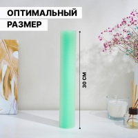 Коврик противоскользящий Доляна &laquo;Круги&raquo;, 30&times;150 см, цвет прозрачный зелёный