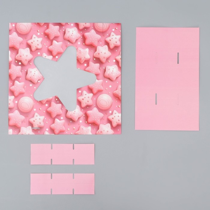 Коробка для конфет, кондитерская упаковка, 9 ячеек, &laquo;Сладости&raquo;, 14.7 х 14.7 х 3.5 см