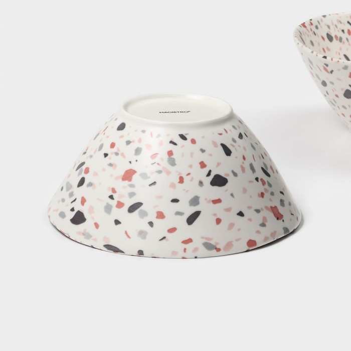 Набор салатников фарфоровых Magistro Terazzo, 1,4 л, 20&times;9 см, 2 шт