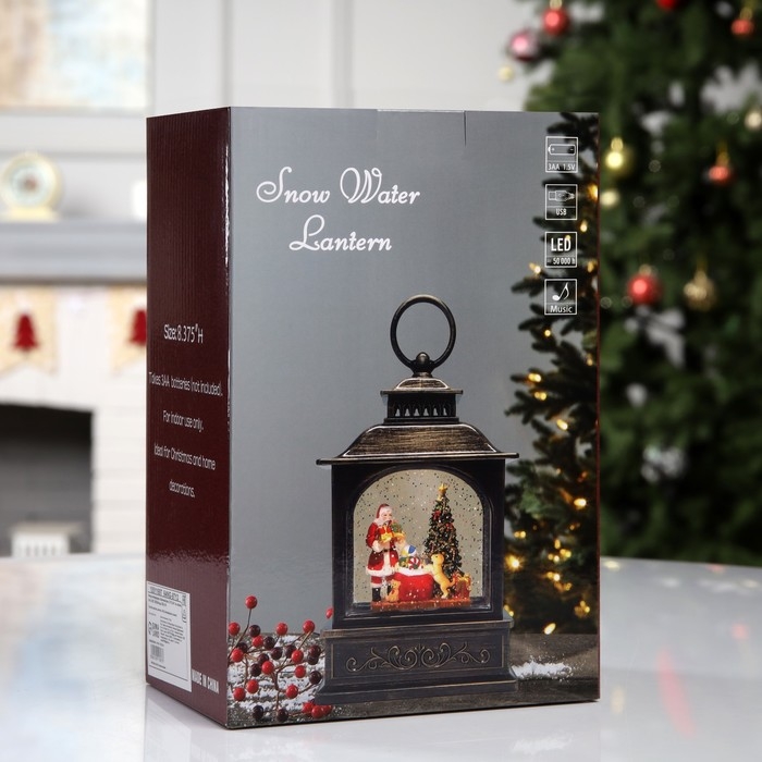 Фигура светодиодная &laquo;Сказочный дом&raquo;, 21х13.3х8.1 см, музыка, батарейки ААх3 (не в комплекте), USB, свечение тёплое белое