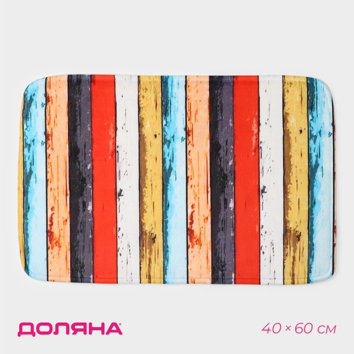 Коврик для дома Доляна &laquo;Цветное дерево&raquo;, 40&times;60 см