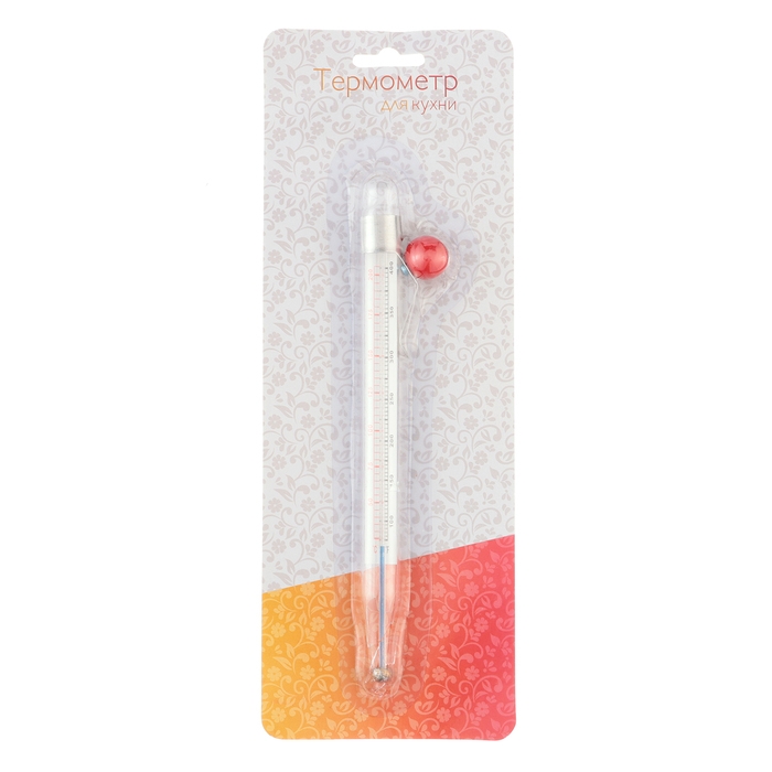 Термометр, градусник кулинарный, пищ "Для кухни", от 20 до 200 &deg;C, 20 см х 1.5 см