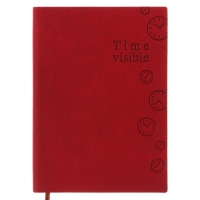 Ежедневник недатированный А6, 100 листов в линейку, обложка пвх, МИКС