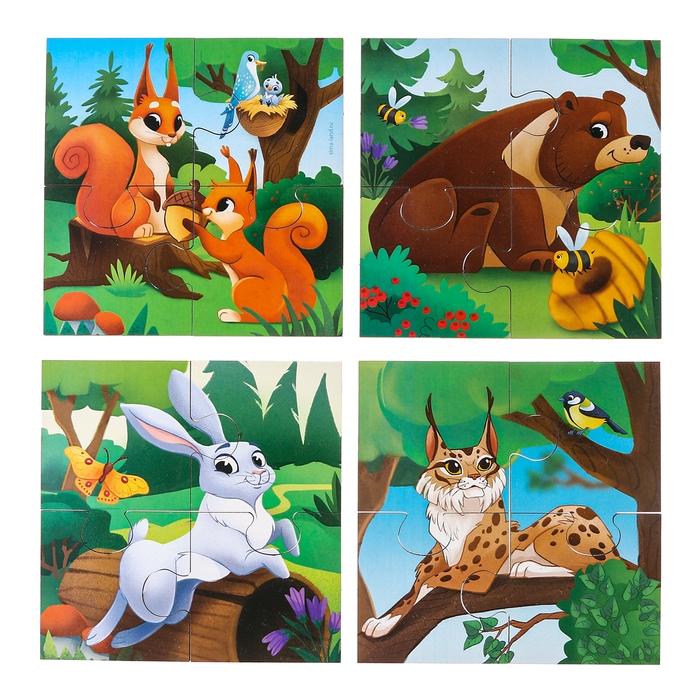Пазлы «Лесные звери» Пазлы «Лесные звери»