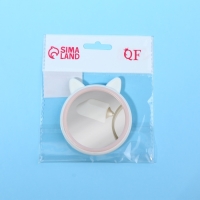 Зеркало карманное &laquo;Зверюшки&raquo;, d = 5,5 см, цвет белый