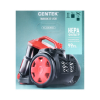 Пылесос Centek CT-2536, 2400/ 420 Вт, НEPA-фильтр, чёрно-красный