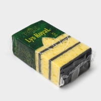 Губка бытовая &laquo;Королевская Лилия&raquo;, 450 г/м2, 105&times;65&times;35 мм, абразивное полотно