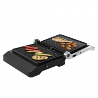 Гриль электрический Endever Grillmaster245, 2300 Вт, антипригарное покрытие, 30х22 см, серый 1052646