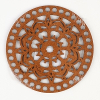 Донышко для вязания резное &laquo;Мандала&raquo;, круг 15 см, хдф 3 мм