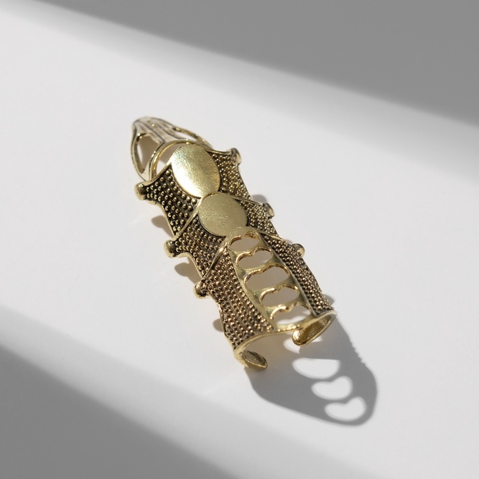 Кольцо «Япония» коготь с сердечками, цвет чернёная медь, безразмерное Кольцо «Япония» коготь с сердечками, цвет чернёная медь, безразмерное