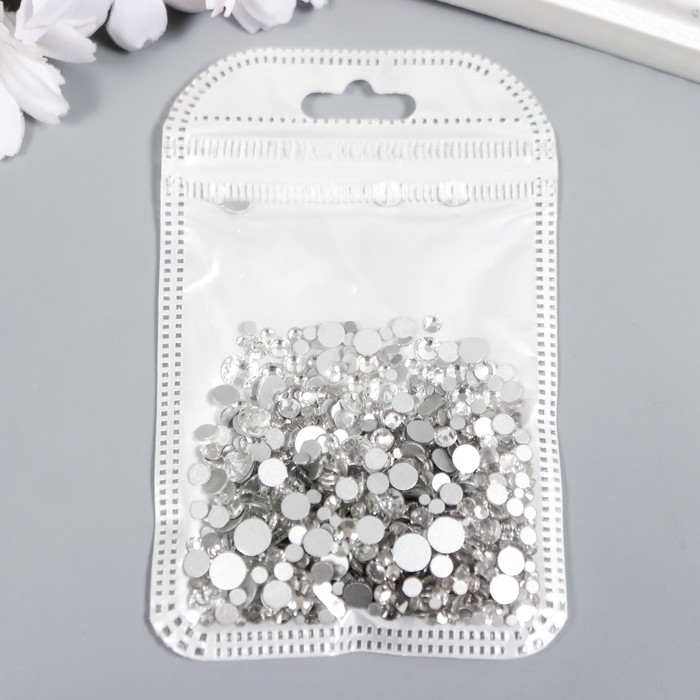 Декор для творчества стекло Декор для творчества стекло "Стразы усечённый конус. Прозрачные" d=1,5-6,5 мм набор 1000 шт