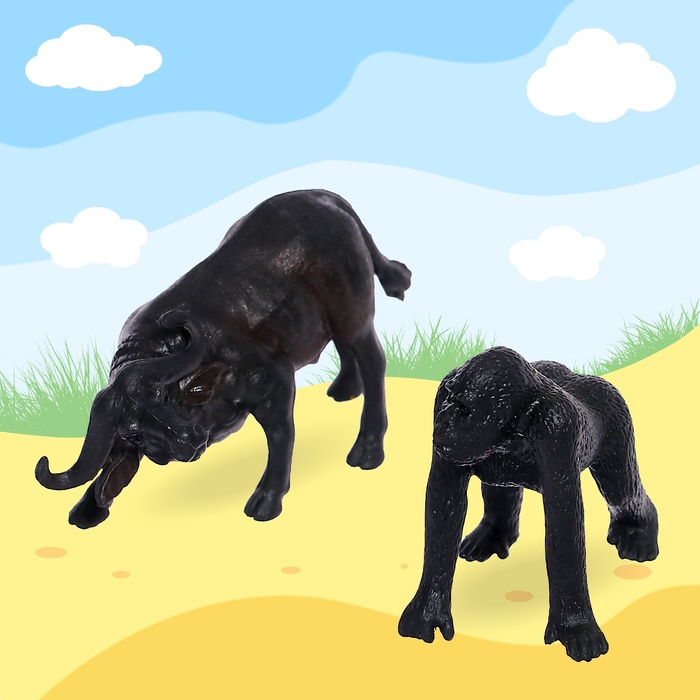 Набор животных «Дикие звери», 12 фигурок Набор животных «Дикие звери», 12 фигурок