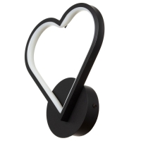 Бра 2524/1BK LED 12Вт 4000К черный 23х25 см